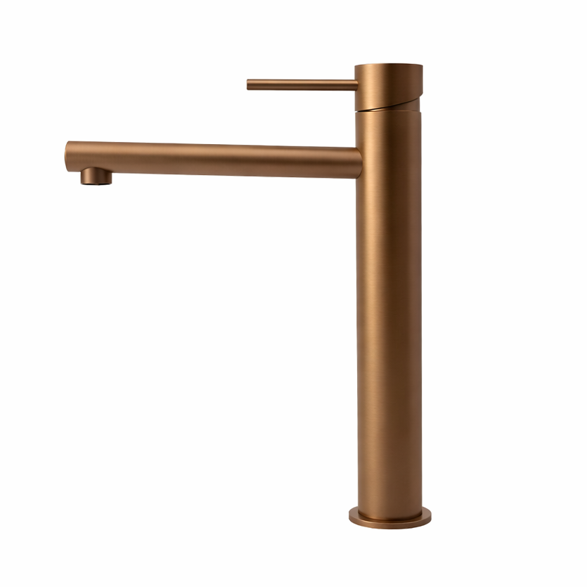 Elke Countertop Tall Basin Mixer Bronze