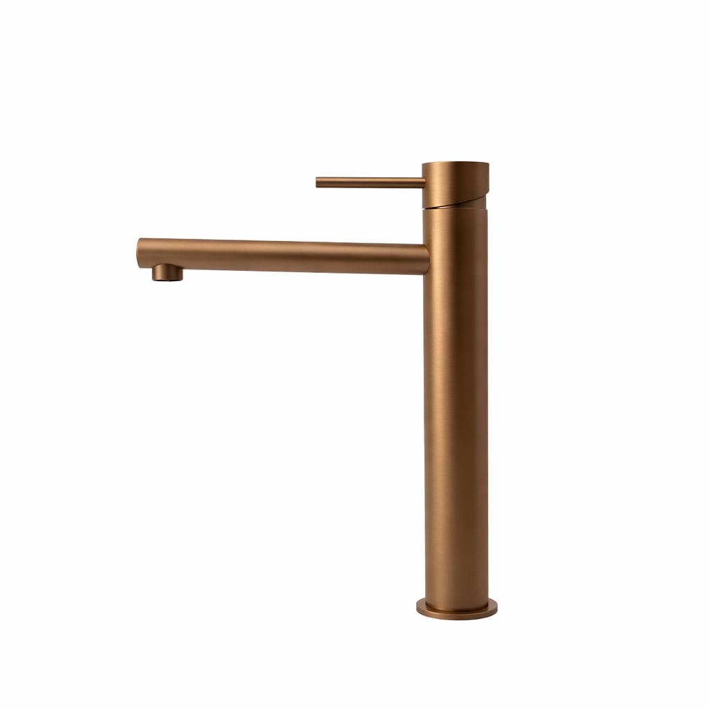 Elke Countertop Tall Basin Mixer Bronze