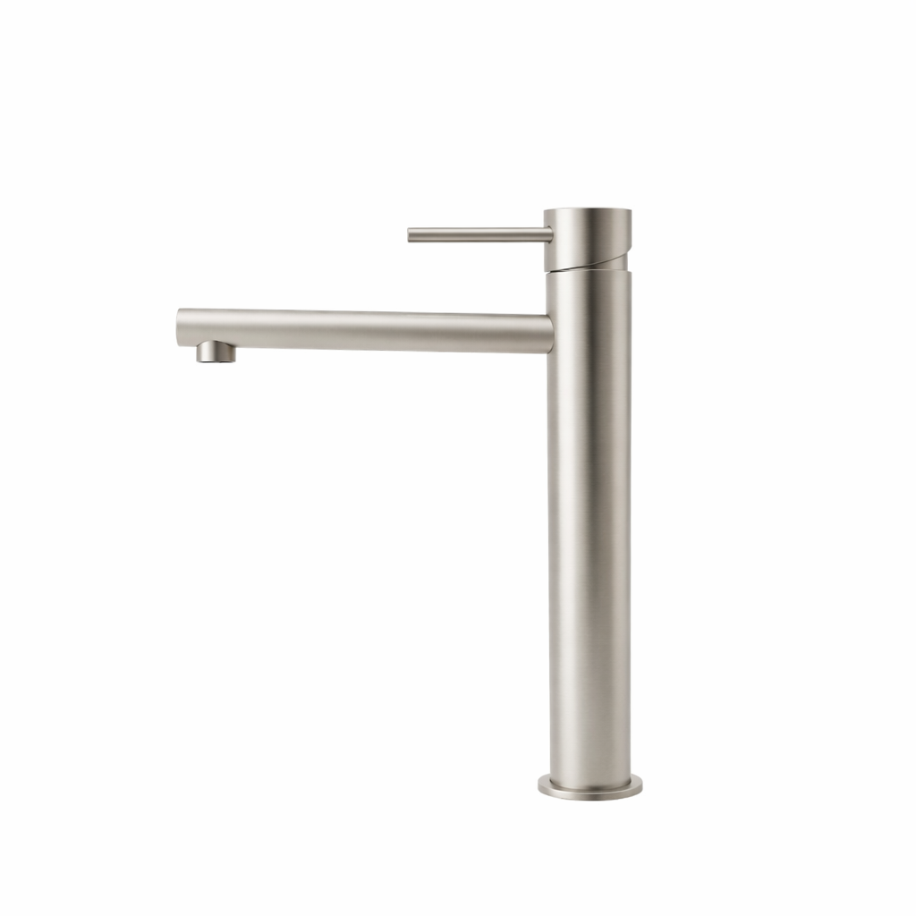 Elke Countertop Tall Basin Mixer Brushed Nickel