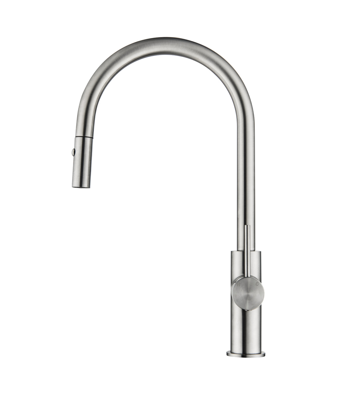 Elke Button Pull Mixer Brushed Nickel