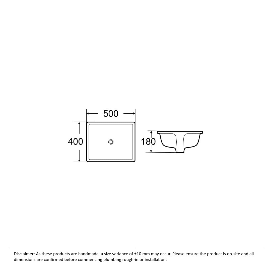 Renzo Undermount Basin Rectangle
