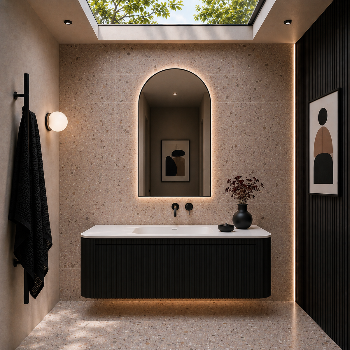 Talia 1200mm Wall-hung Fluted Vanity
