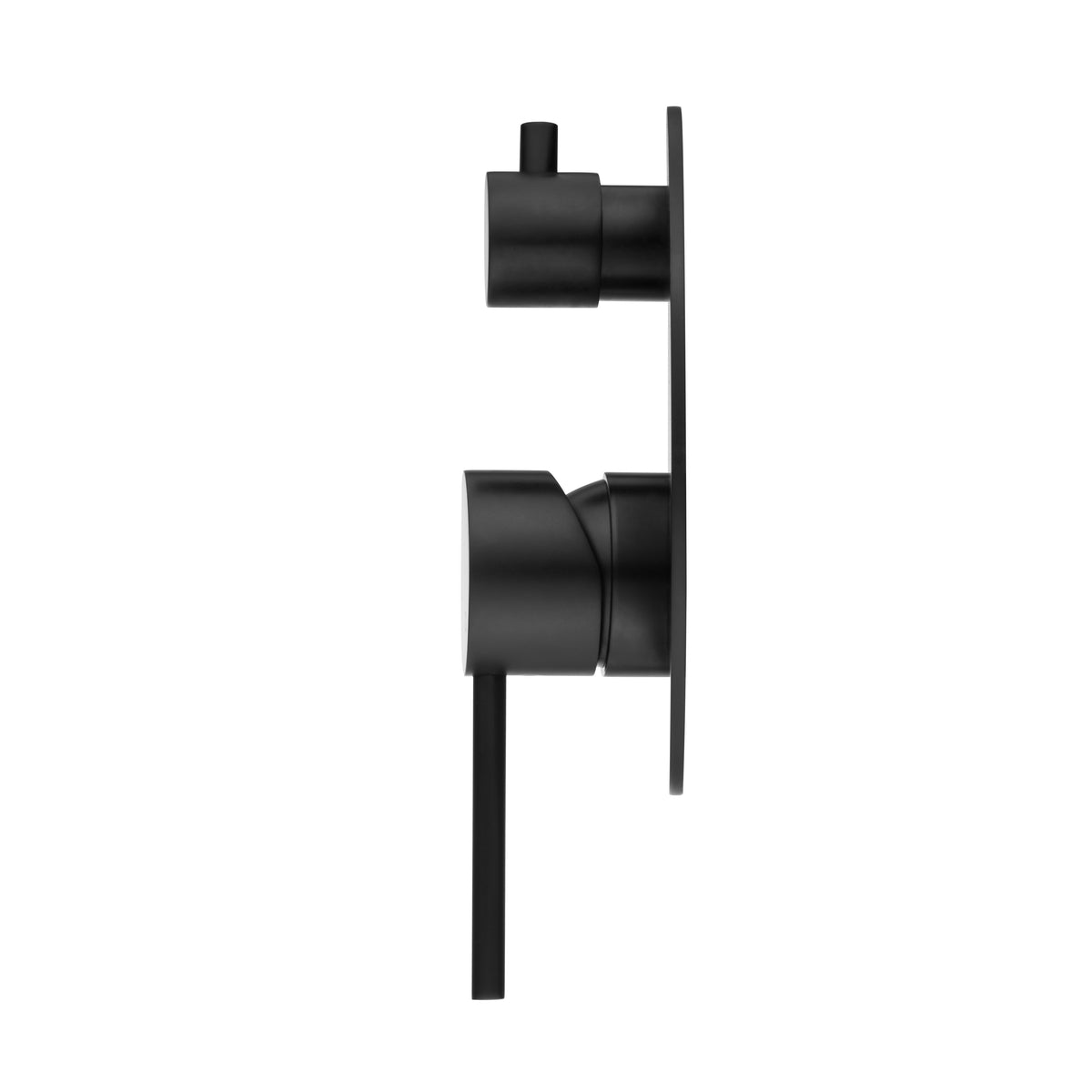 Elke Shower Diverter Plate Matt Black