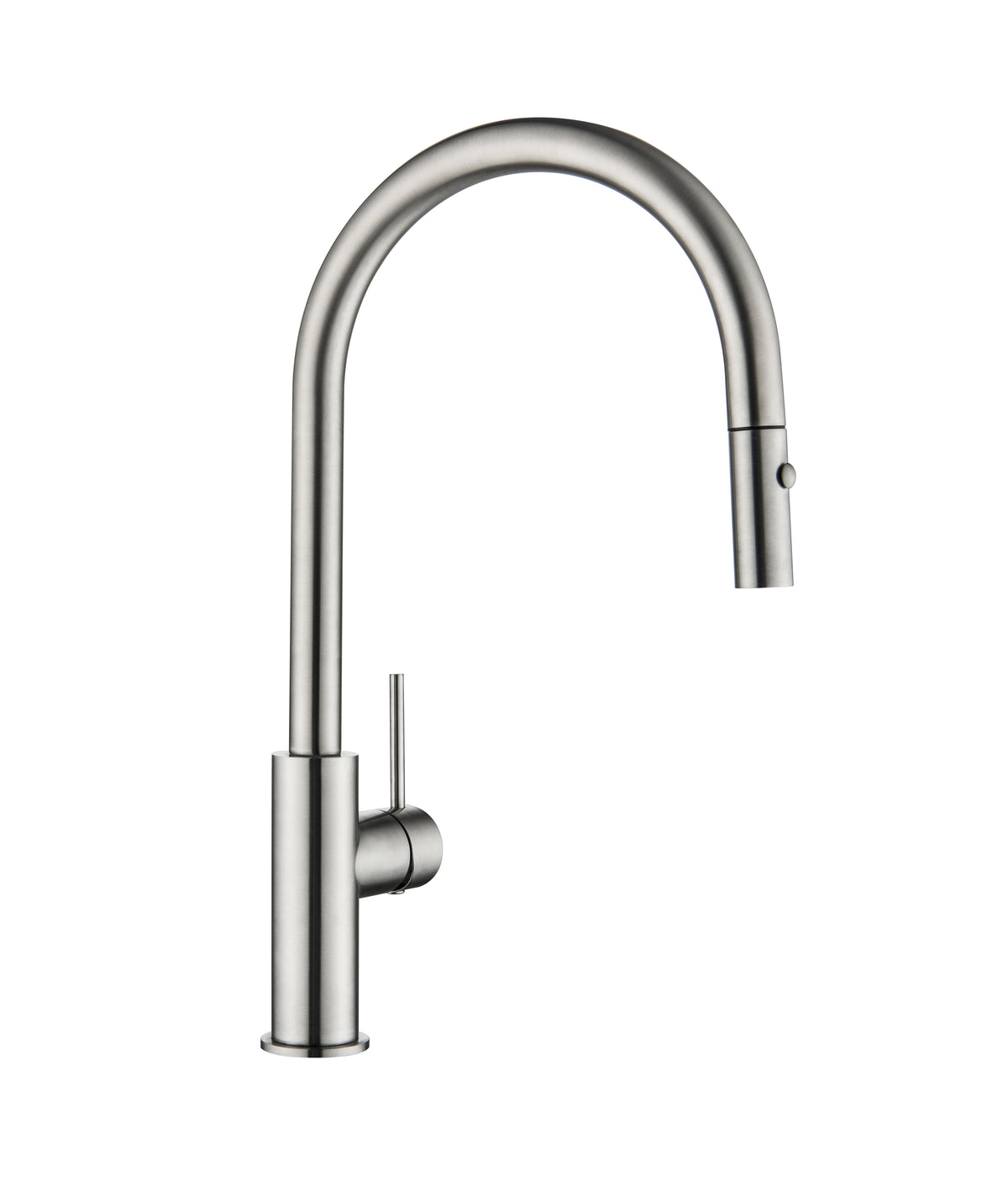 Elke Button Pull Mixer Brushed Nickel