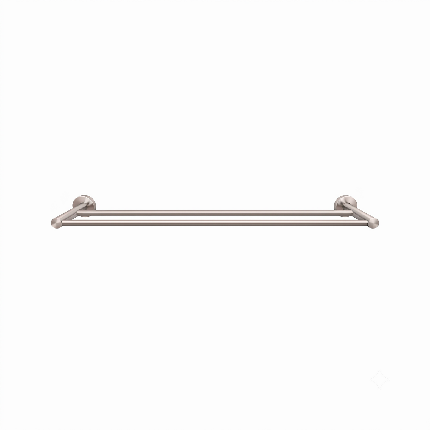 Elke Double Towel Rail Brushed Nickel