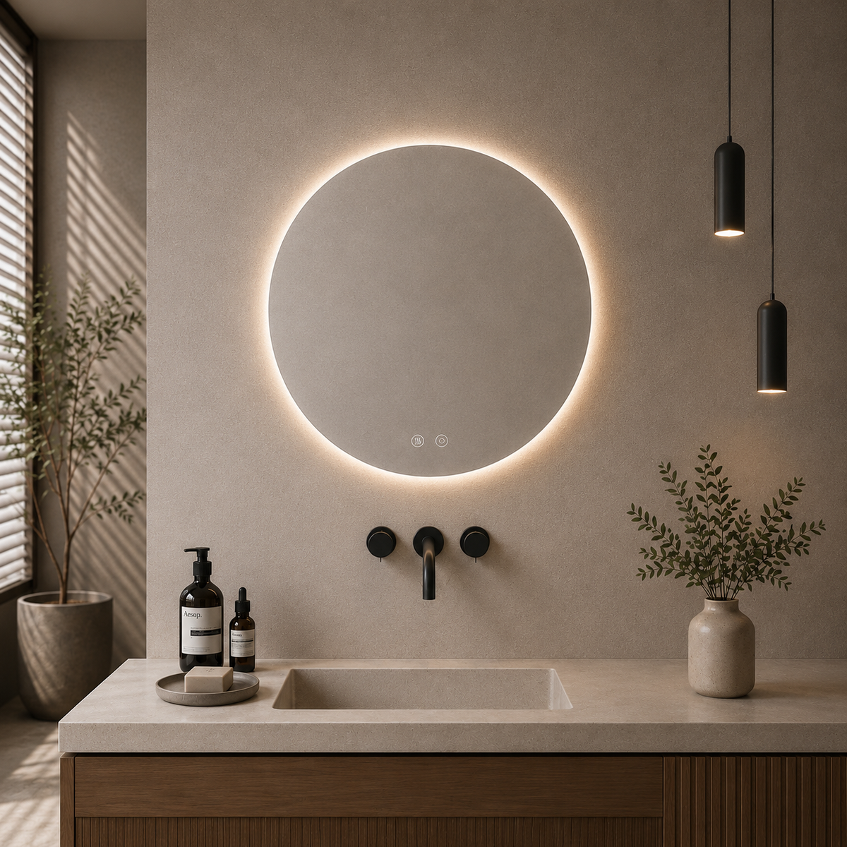 Xara Round LED Mirror