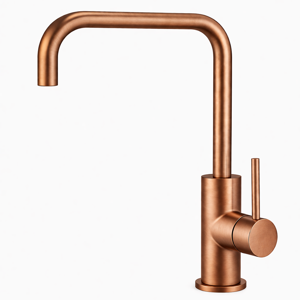 Elke Square Kitchen Mixer Bronze
