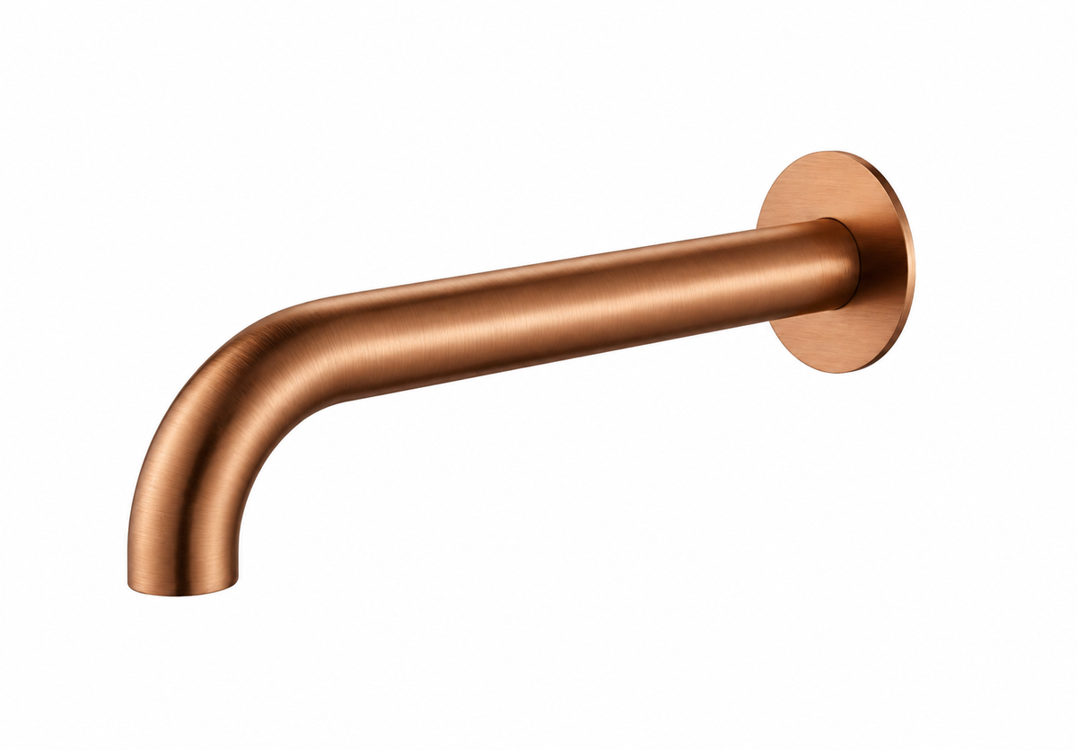 Elke Bath Spout Curved Bronze