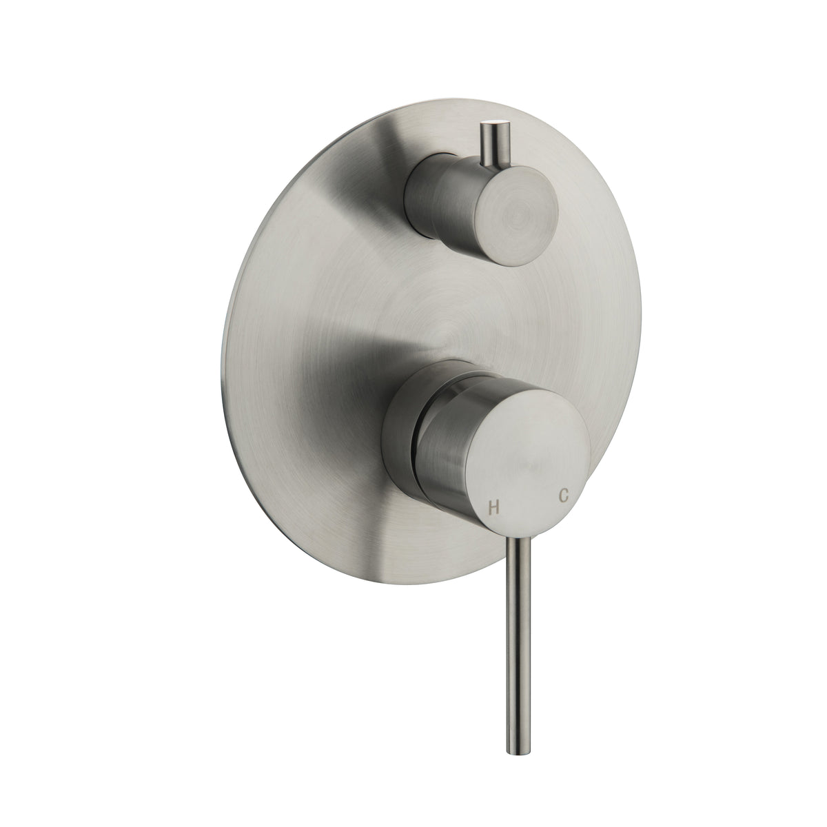 Elke Shower Diverter Plate Brushed Nickel