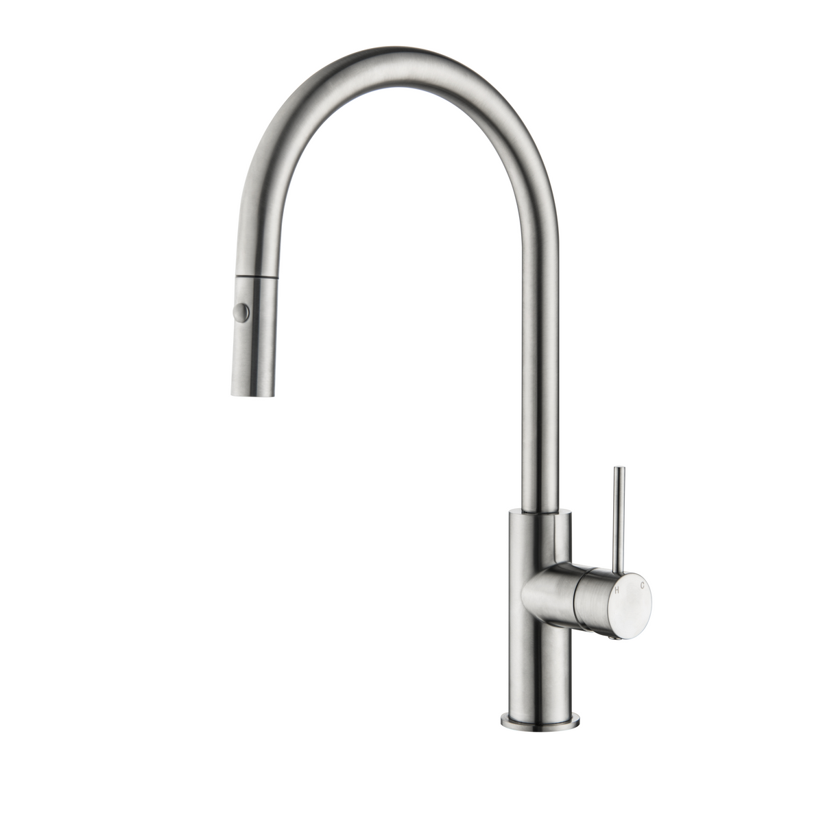 Elke Button Pull Mixer Brushed Nickel