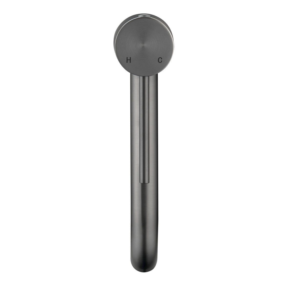 Elke Curved Countertop Tall Basin Mixer Gunmetal