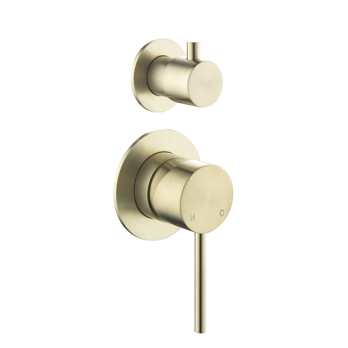 Elke Shower Diverter Brushed Gold