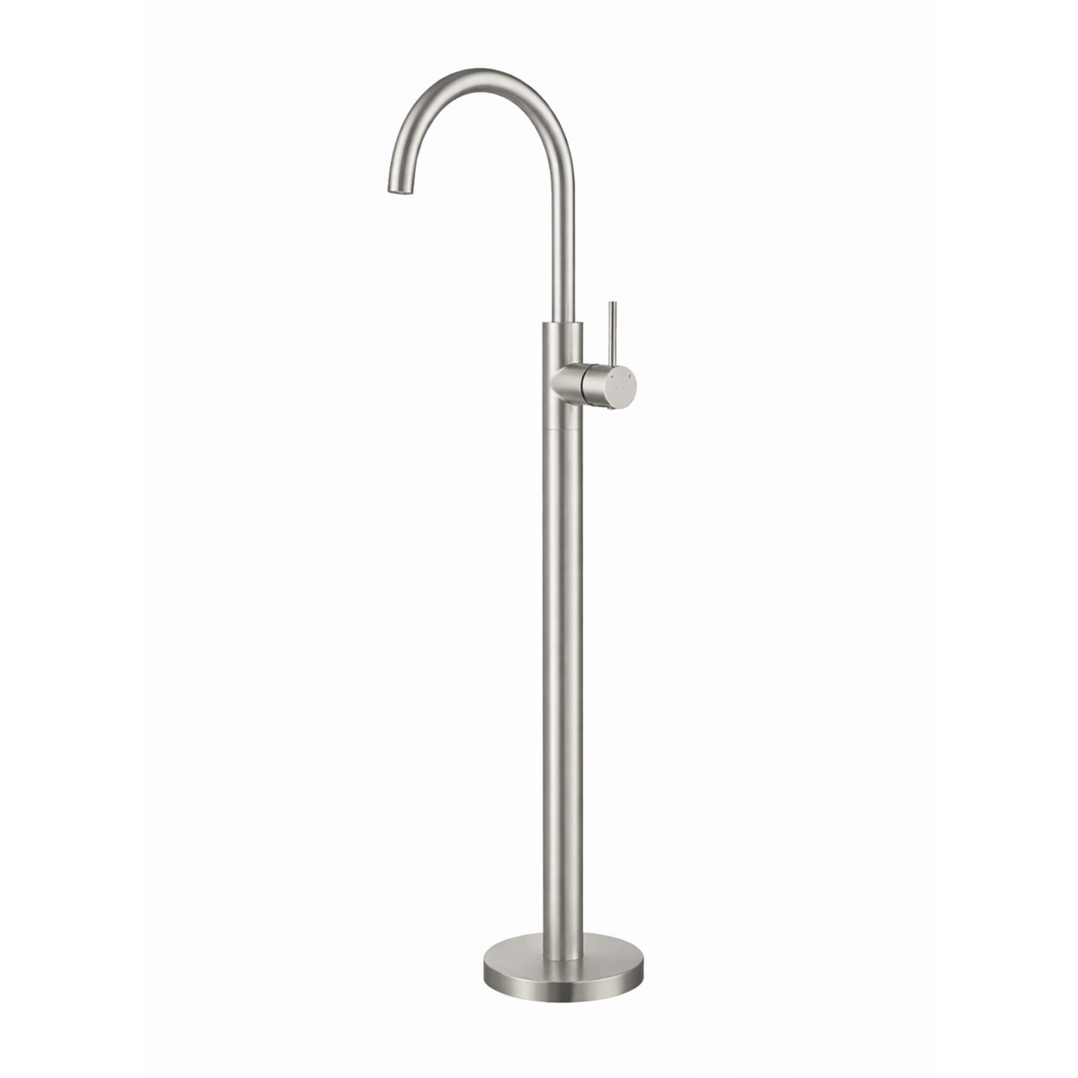 Elke Floor Bath Fillers Brushed Nickel