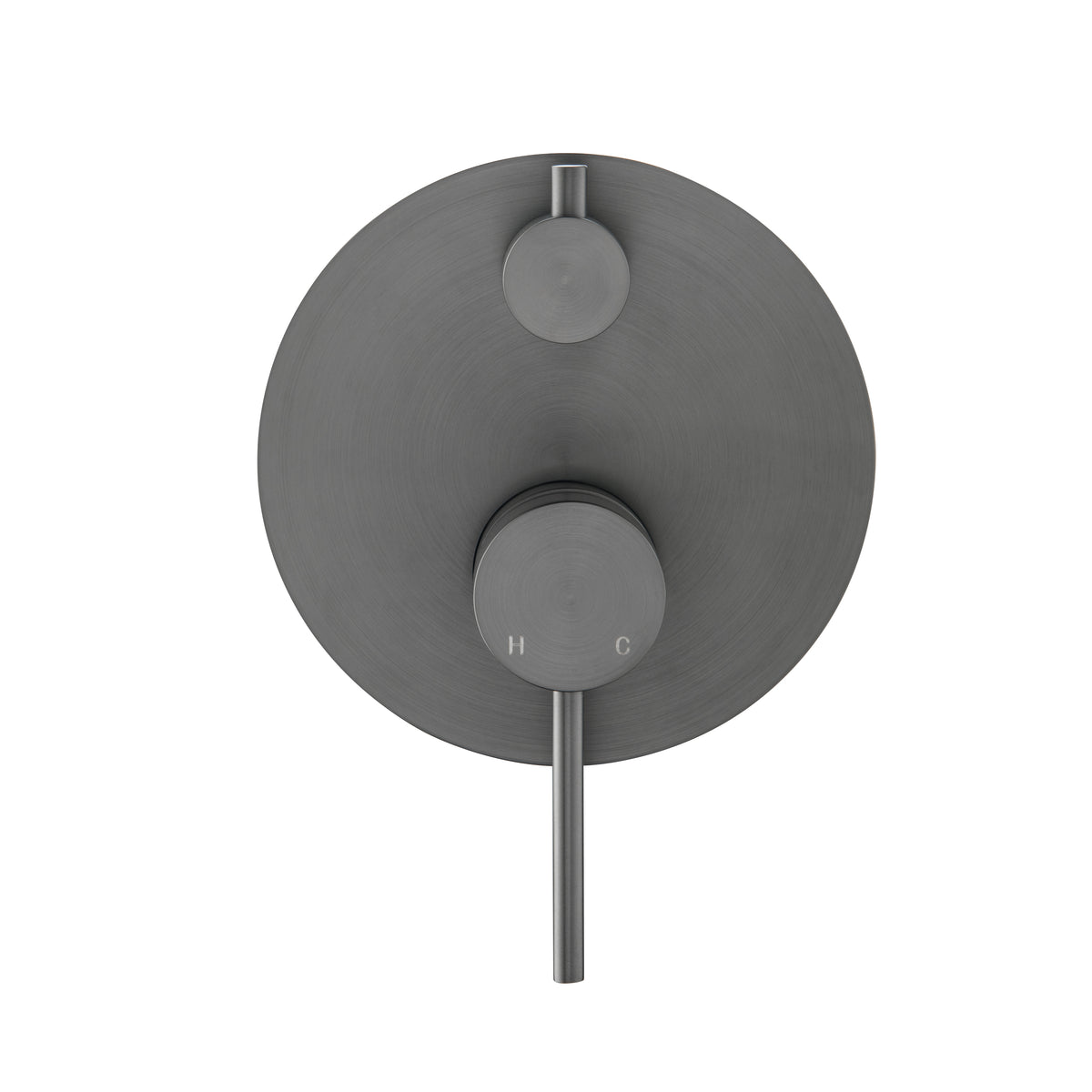 Elke Shower Diverter Plate Gunmetal
