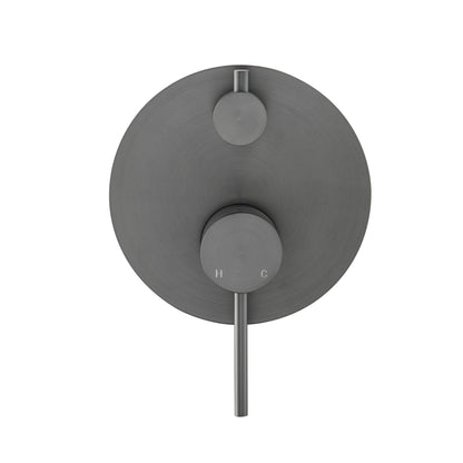Elke Shower Diverter Plate Gunmetal