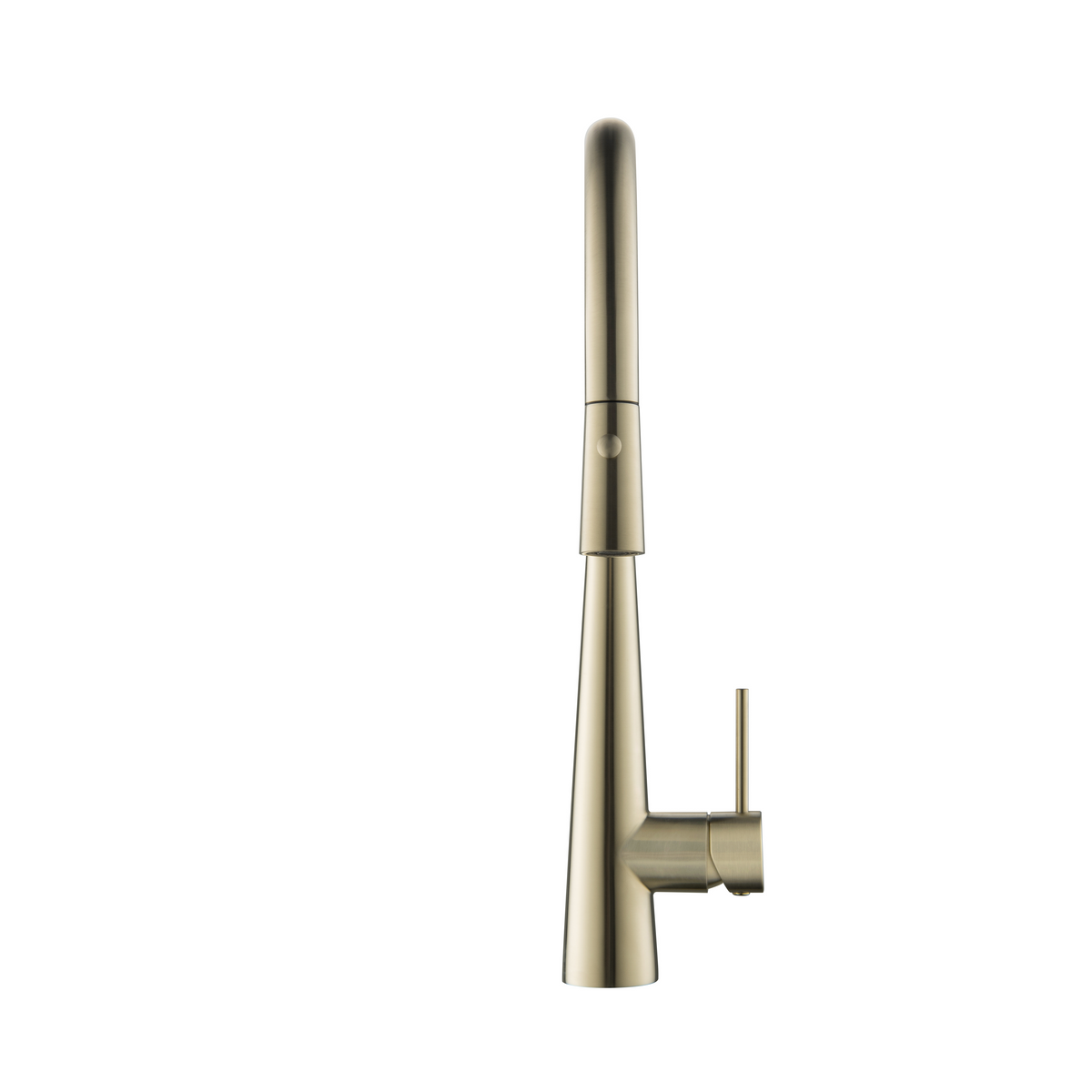 Elke Sleek Mixer with Button Brushed Gold