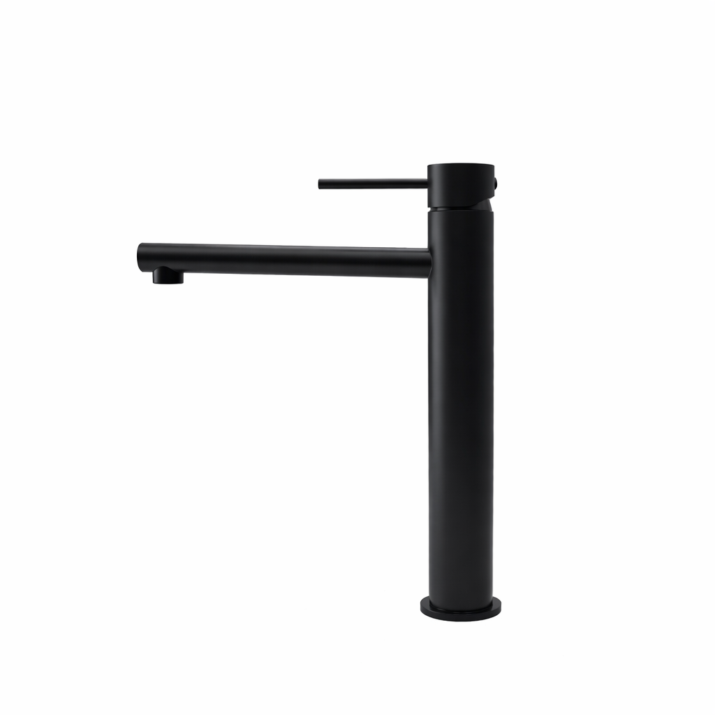Elke Countertop Tall Basin Mixer Matt Black