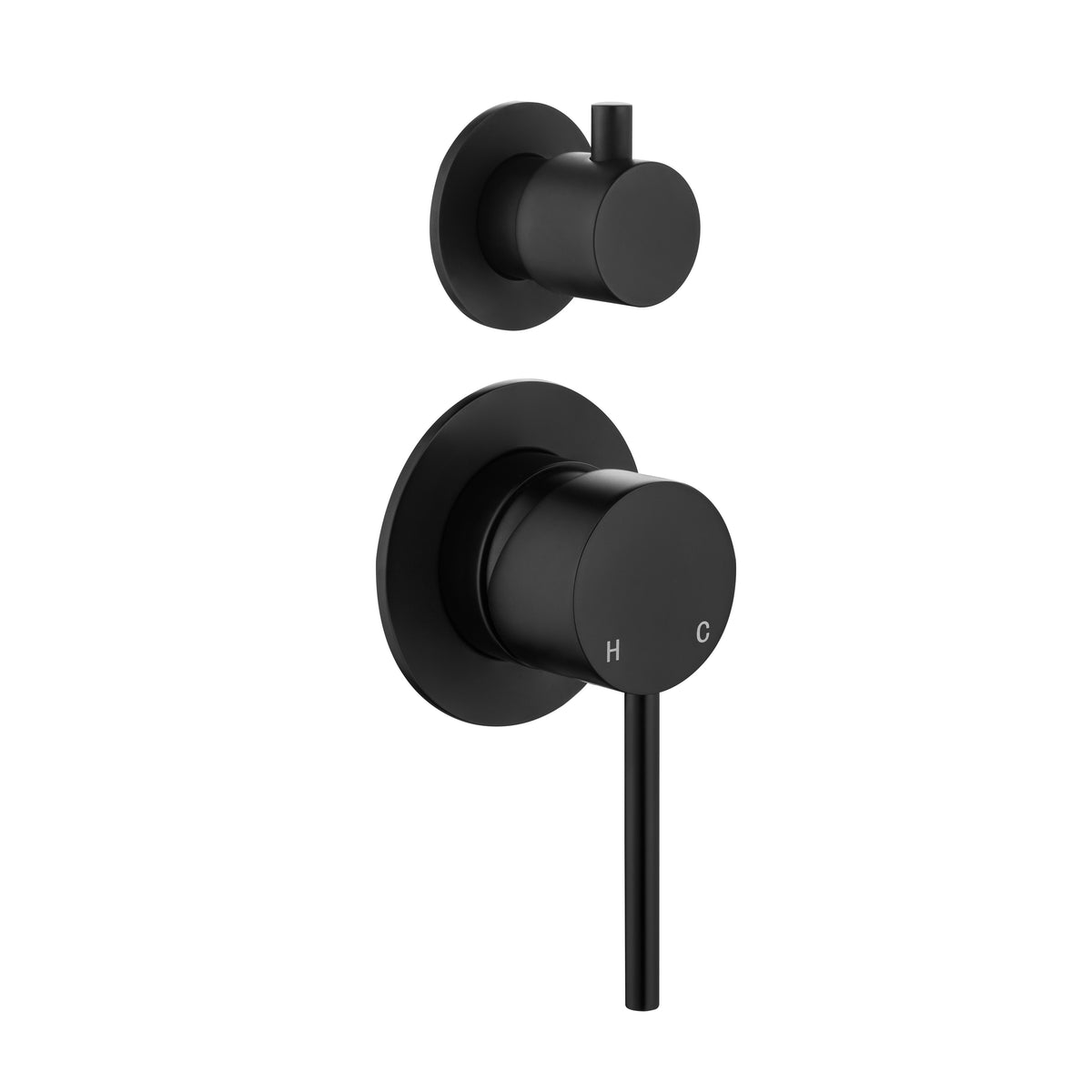 Elke Shower Diverter Matt Black
