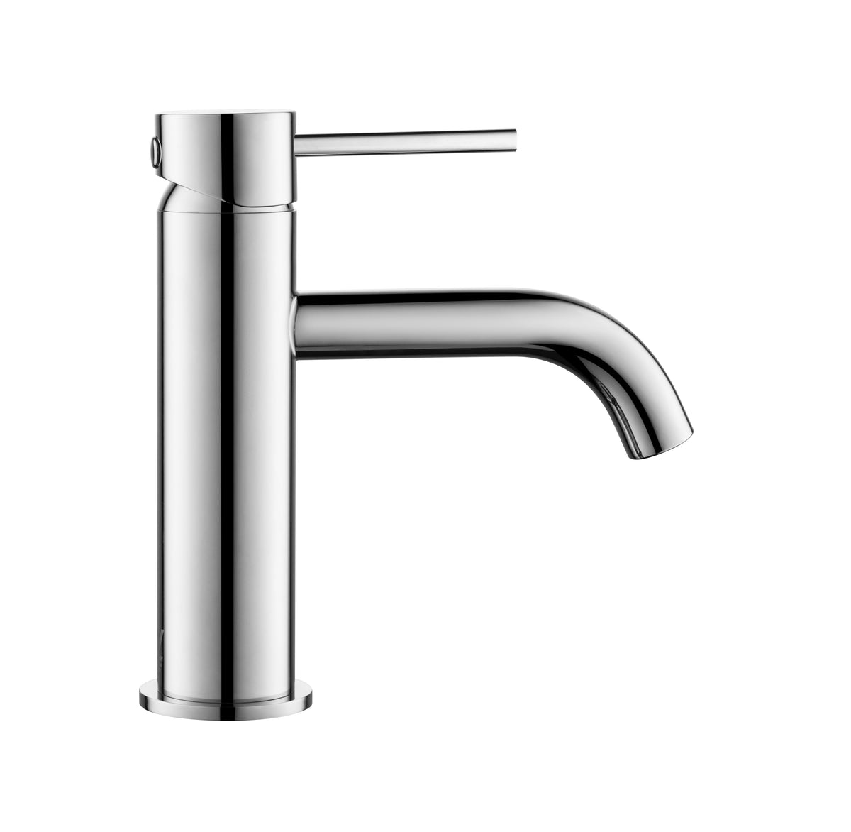 Elke Curved Countertop Basin Mixer Chrome
