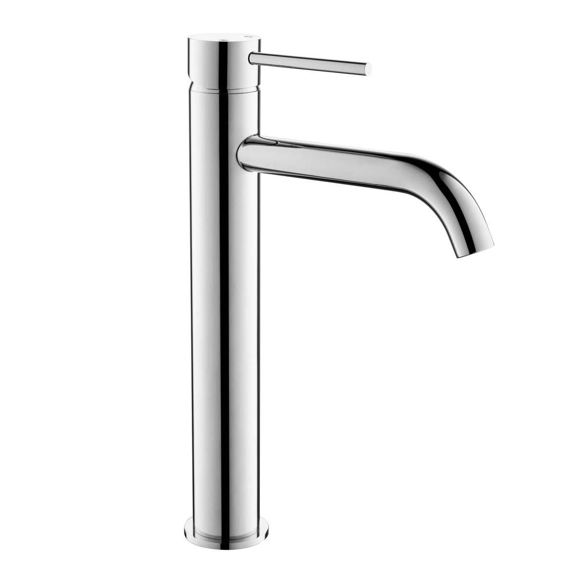Elke Curved Countertop Tall Basin Mixer Chrome