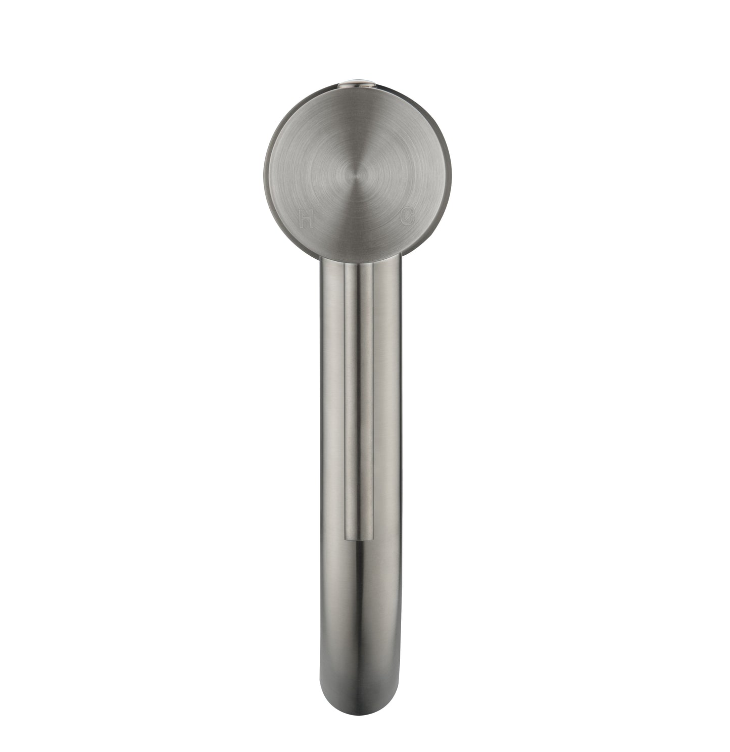 Elke Curved Countertop Basin Mixer Brushed Nickel
