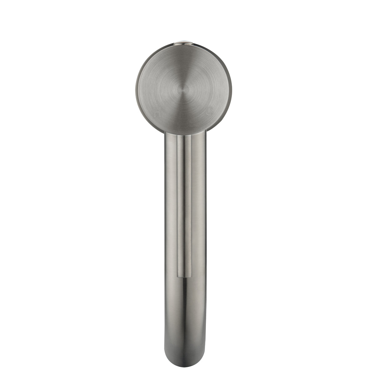 Elke Curved Countertop Basin Mixer Brushed Nickel