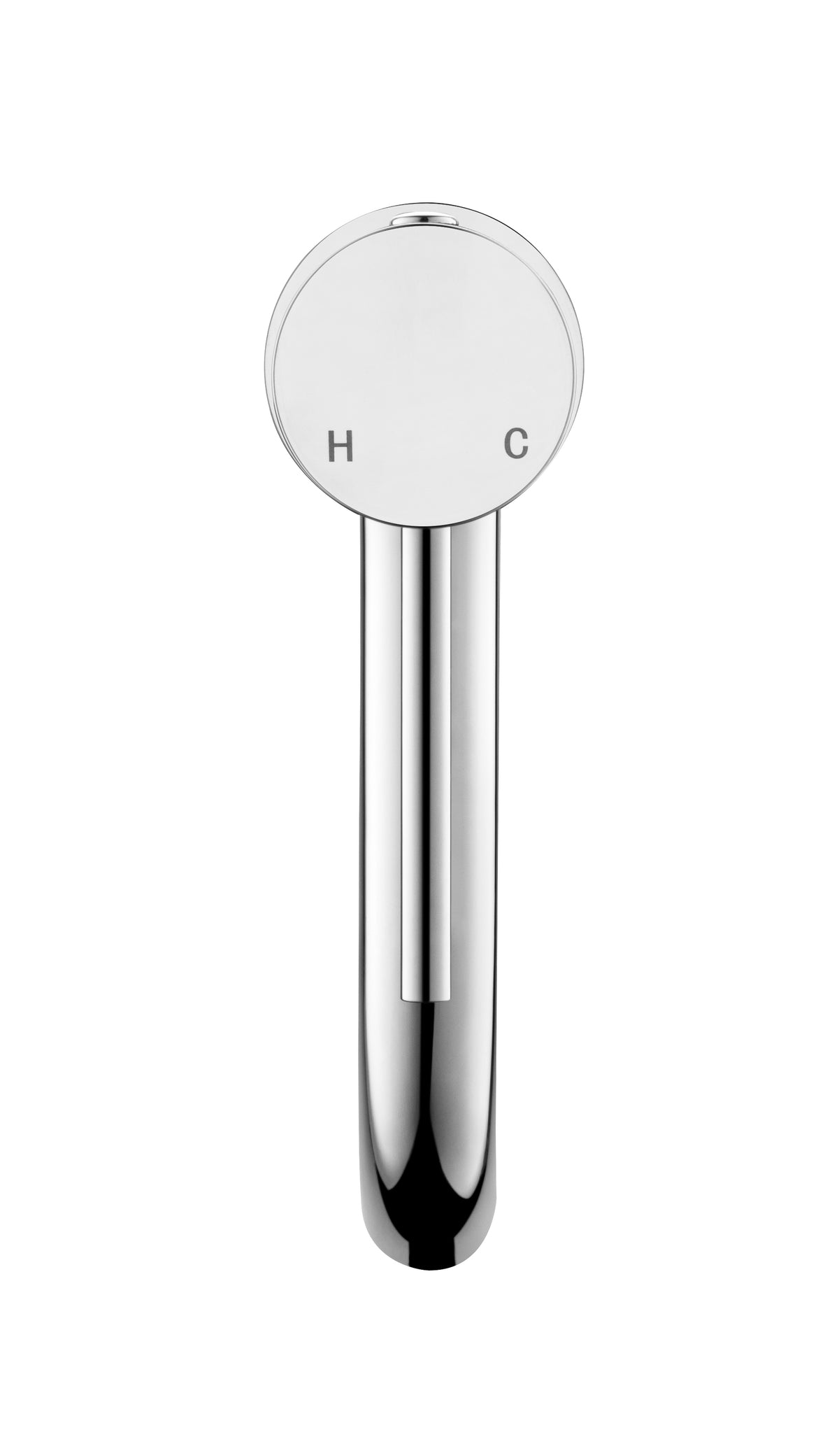 Elke Curved Countertop Basin Mixer Chrome