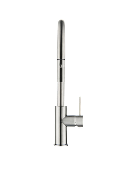 Elke Button Pull Mixer Brushed Nickel