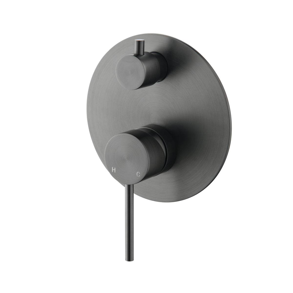 Elke Shower Diverter Plate Gunmetal