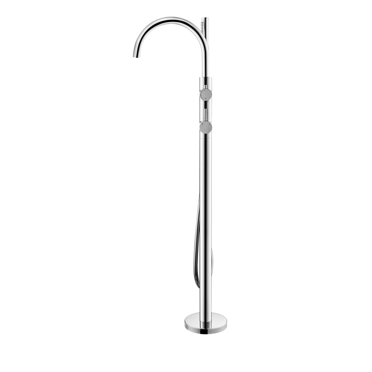 Elke Bath Filler with Hand Shower Chrome