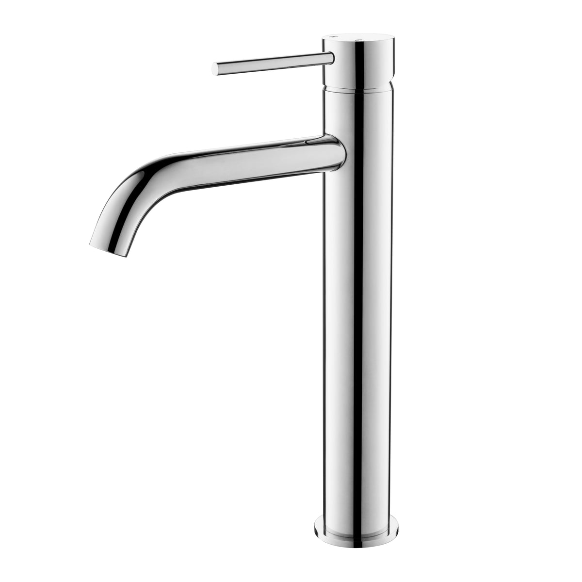 Elke Curved Countertop Tall Basin Mixer Chrome