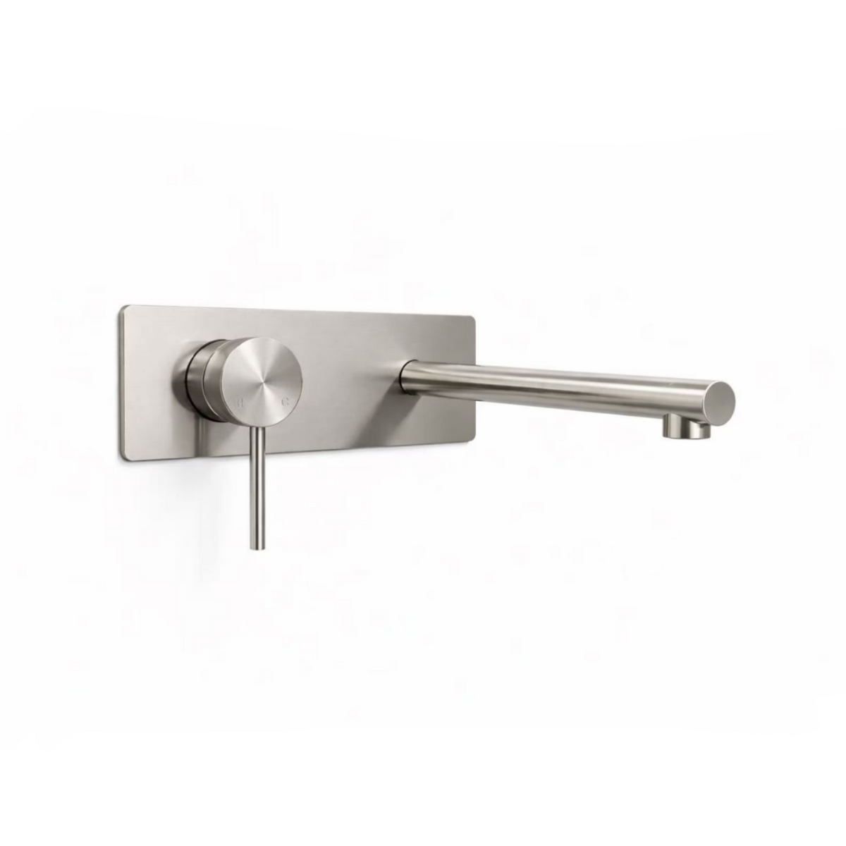 Elke Wall Mixer Plate Brushed Nickel
