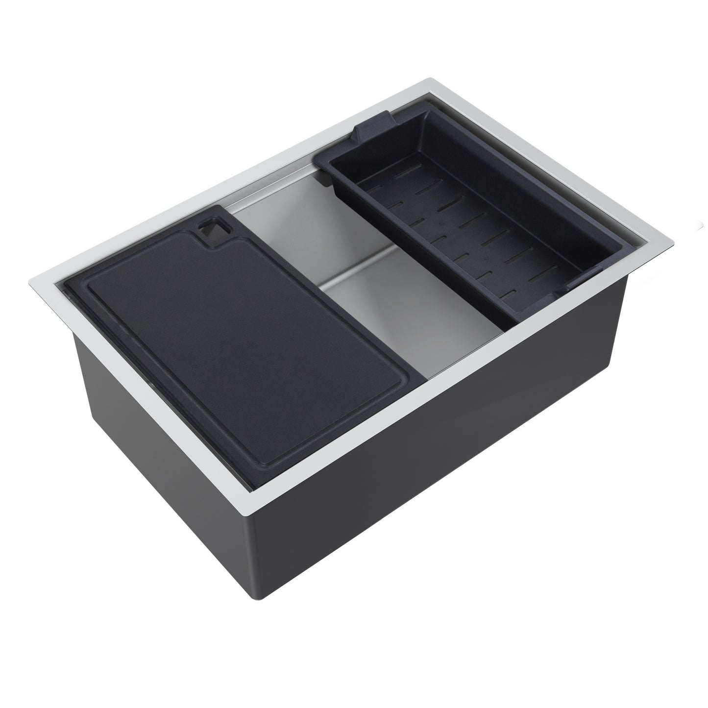 Titan Single Stainless Steel Sink; Workstation