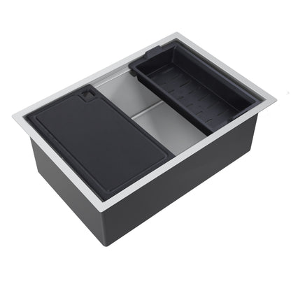 Titan Single Stainless Steel Sink; Workstation