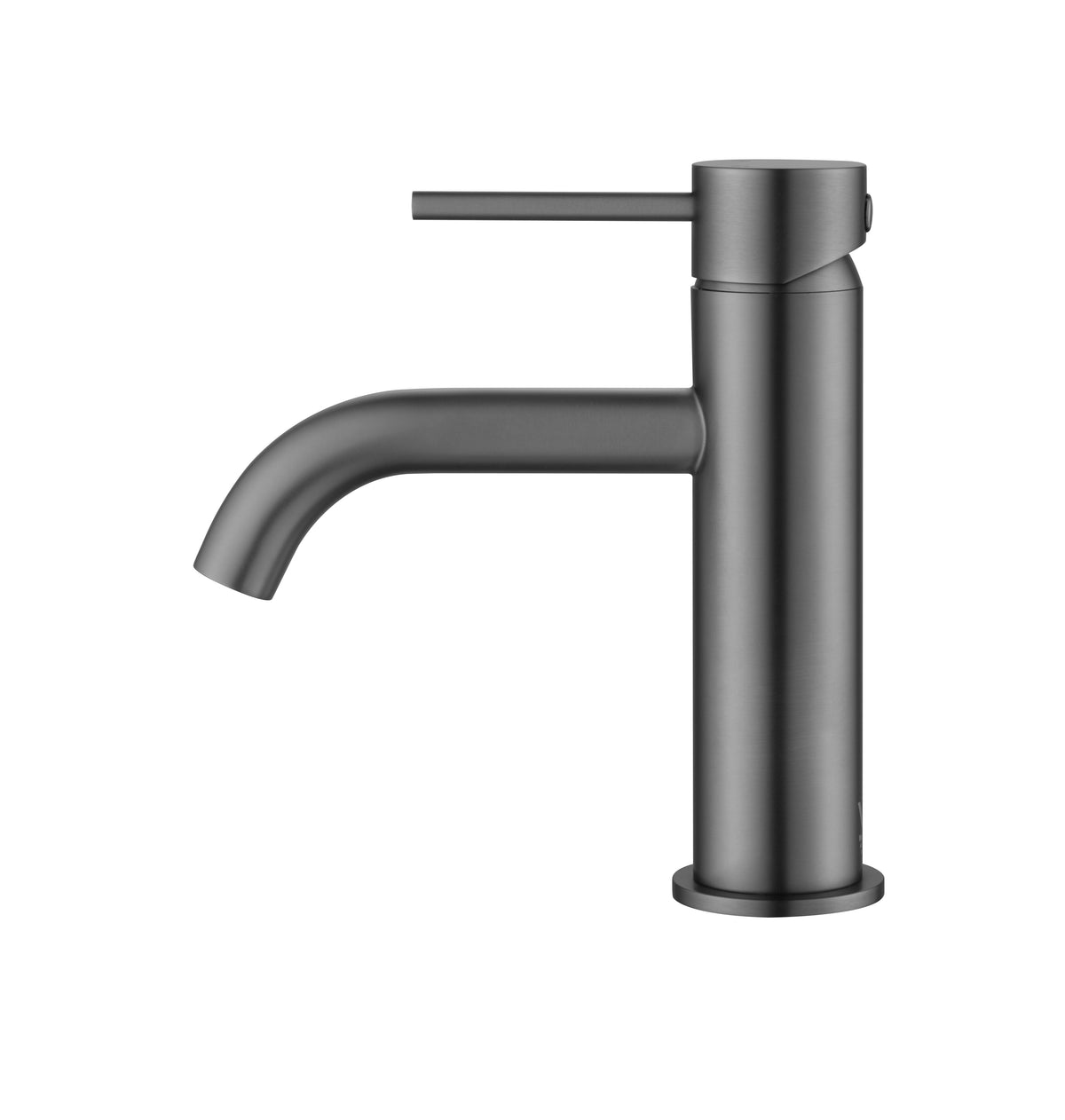 Elke Curved Countertop Basin Mixer Gunmetal
