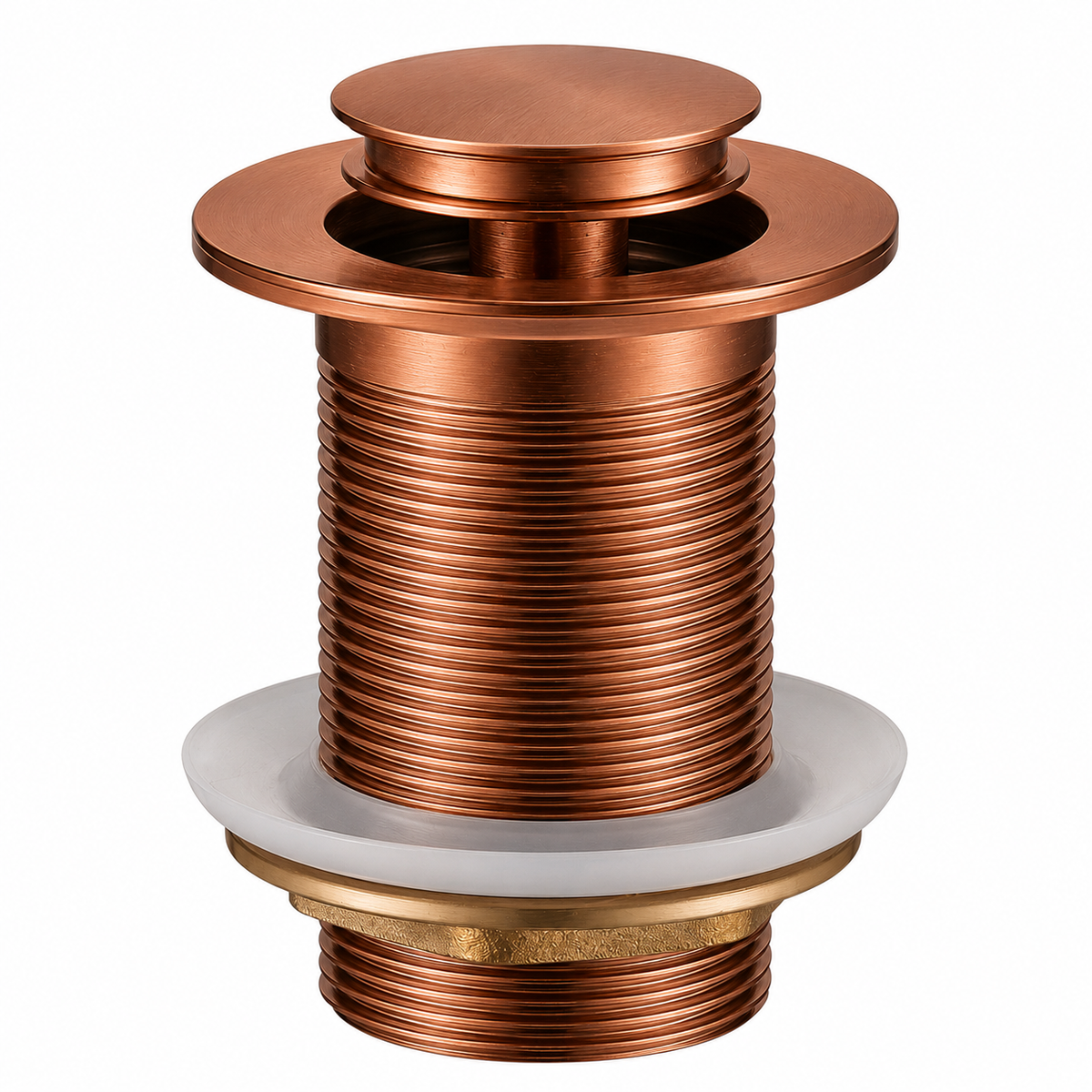 Pop-up Waste Flat Cap Bronze