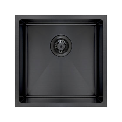 Titan Single Stainless Steel Sink Matte Black