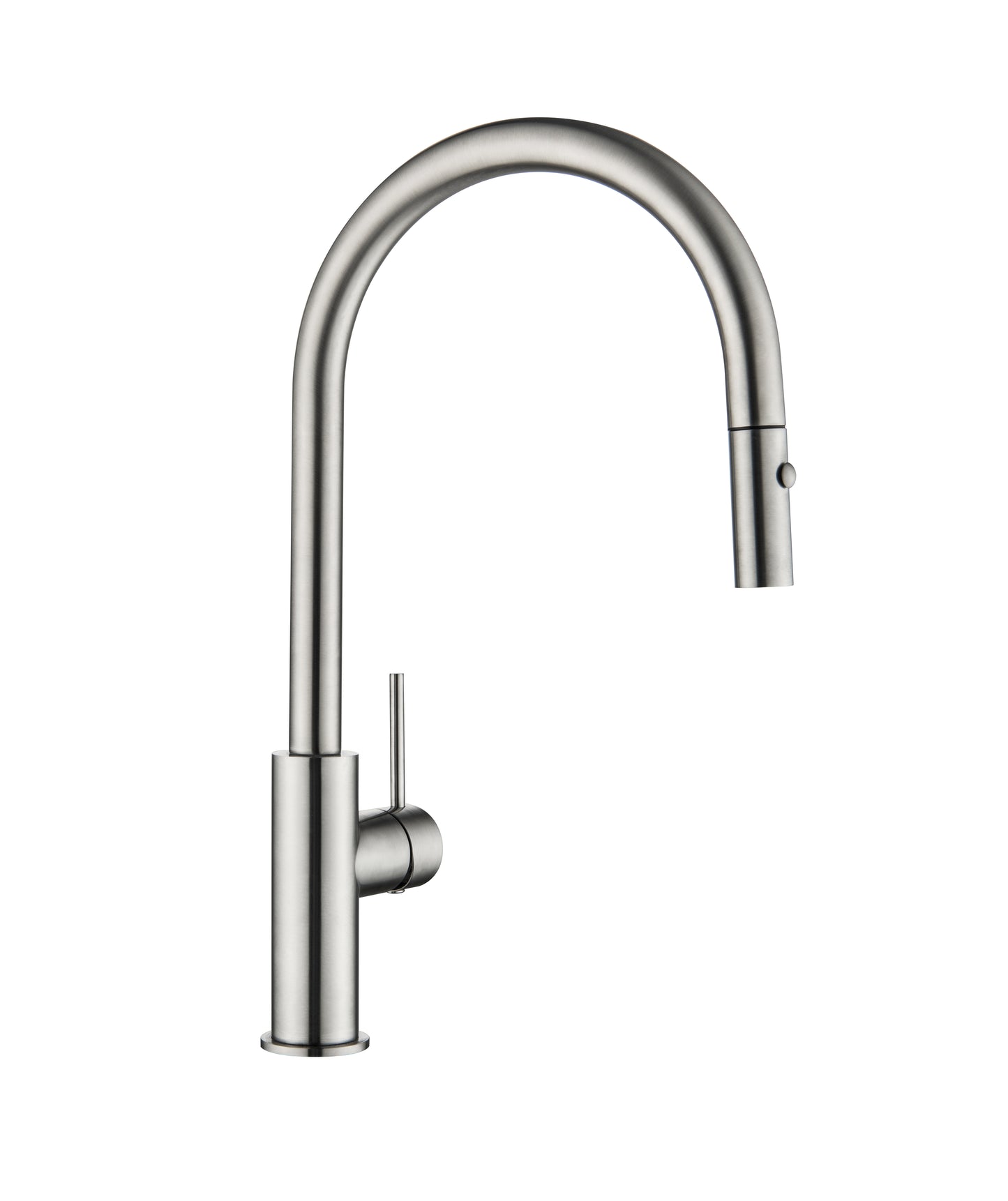 Elke Button Pull Mixer Brushed Nickel