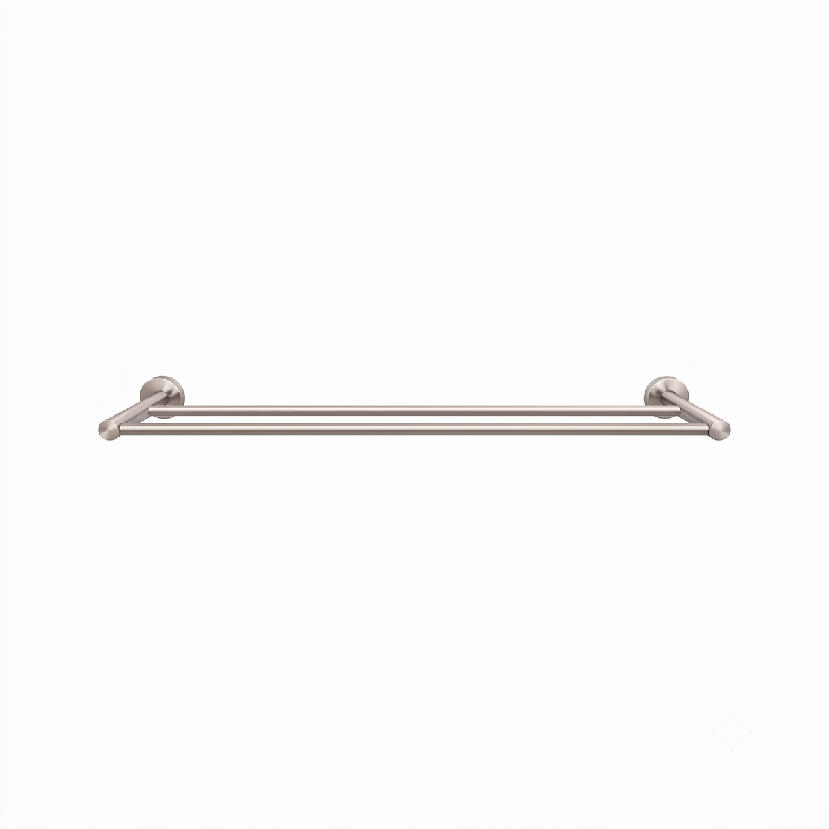 Elke Double Towel Rail Brushed Nickel