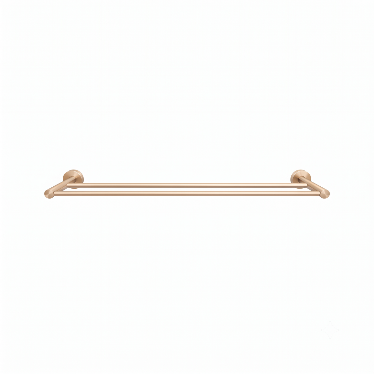 Elke Double Towel Rail Brushed Gold