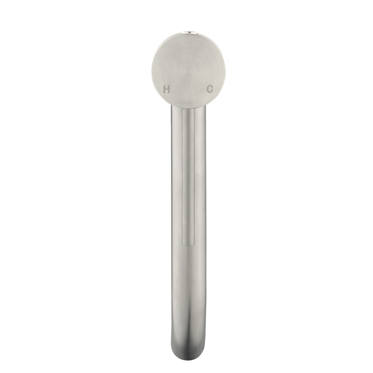 Elke Curved Countertop Tall Basin Mixer Brushed Nickel