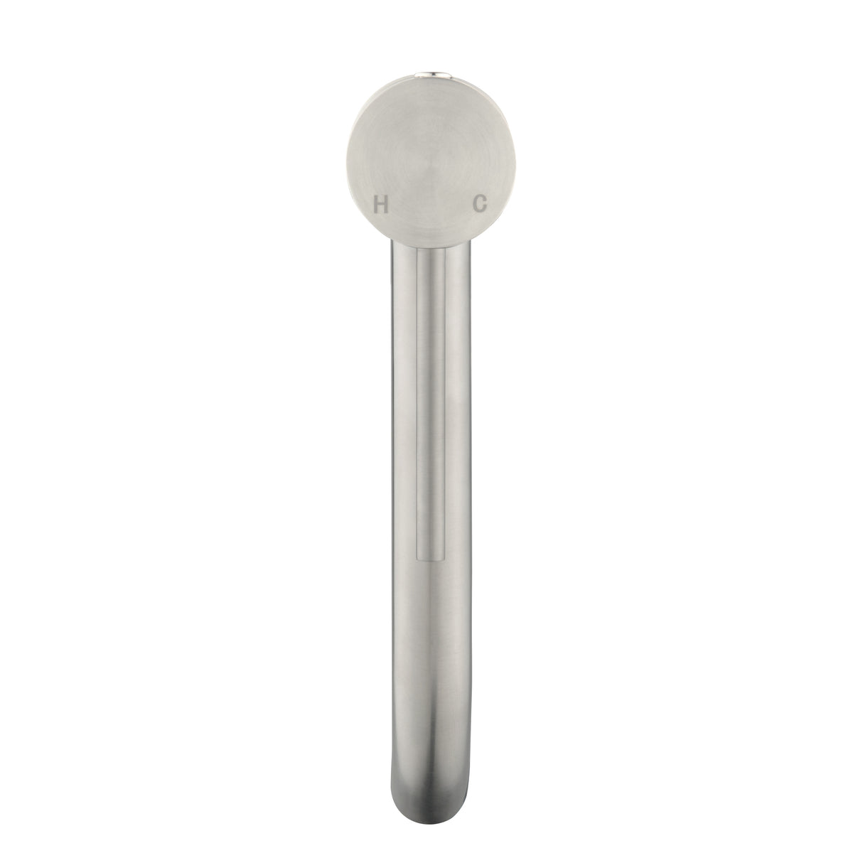 Elke Curved Countertop Tall Basin Mixer Brushed Nickel
