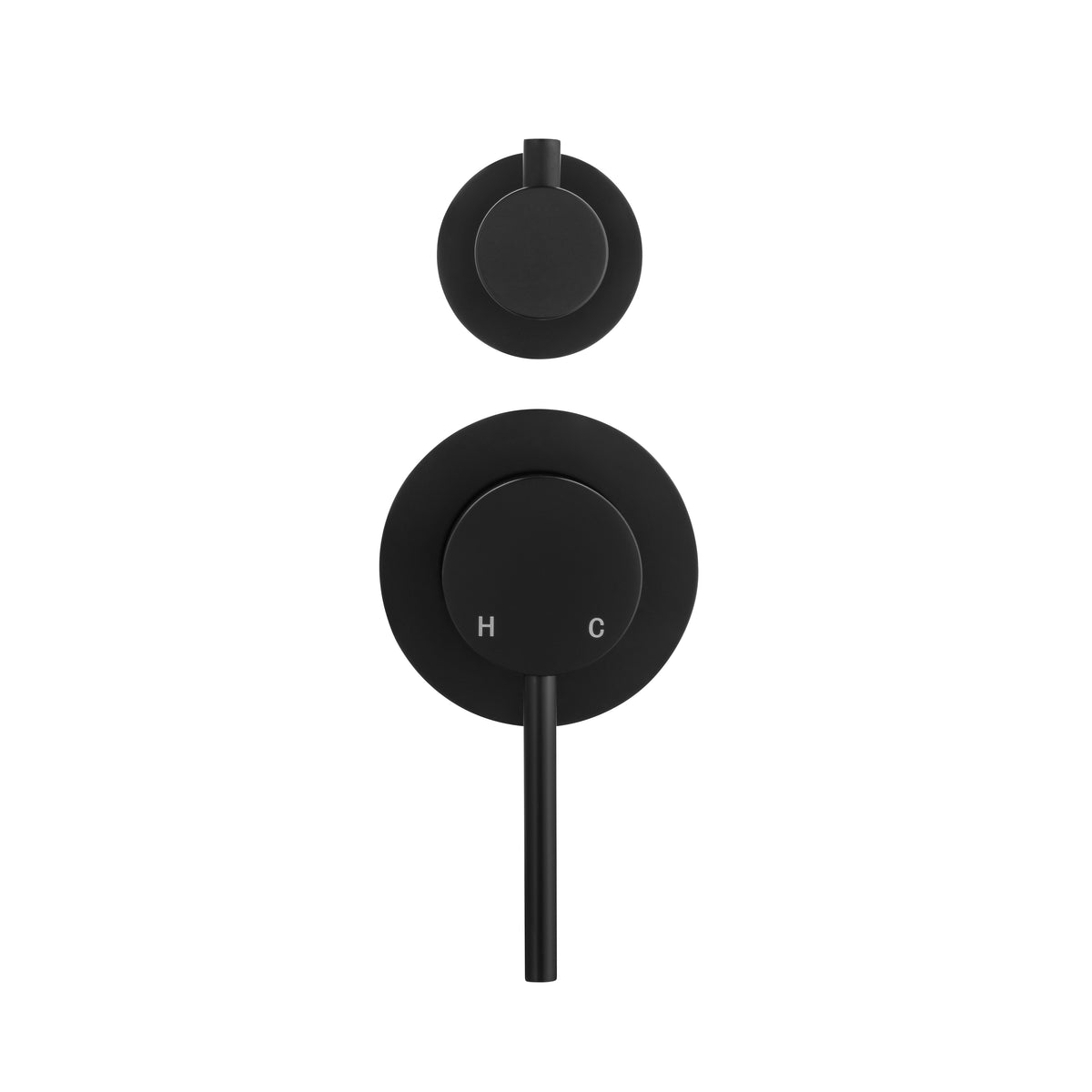 Elke Shower Diverter Matt Black