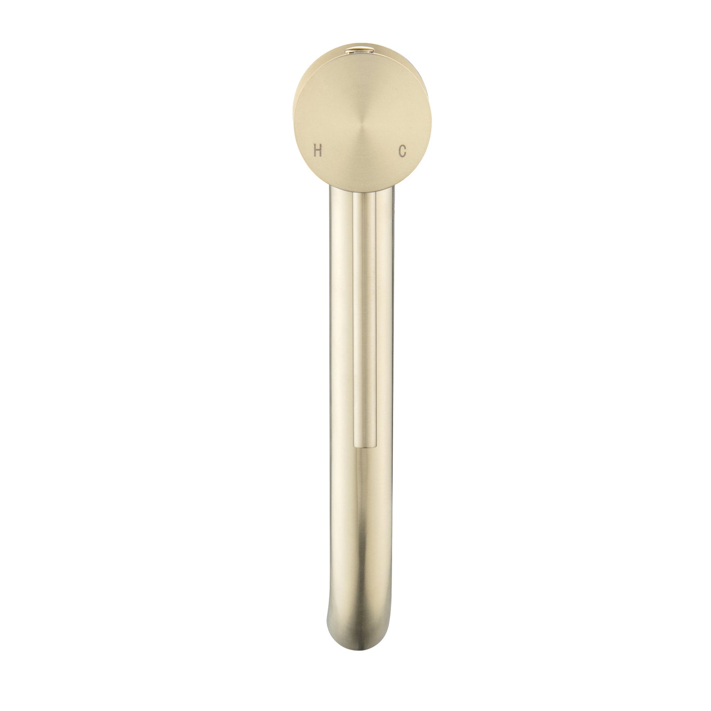Elke Curved Countertop Tall Basin Mixer Brushed Gold