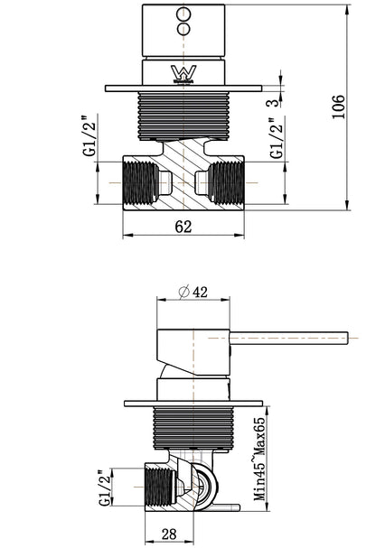 Elke Shower Mixer Inwall Body