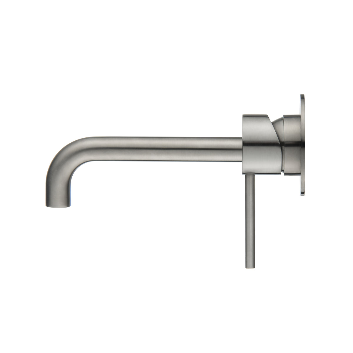 Elke Wall Mixer Curved Brushed Nickel