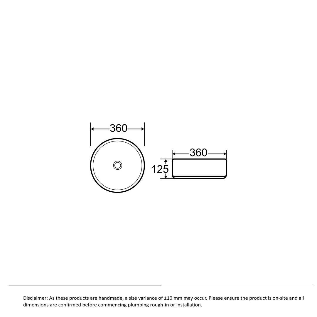 Lior Countertop Basin Round