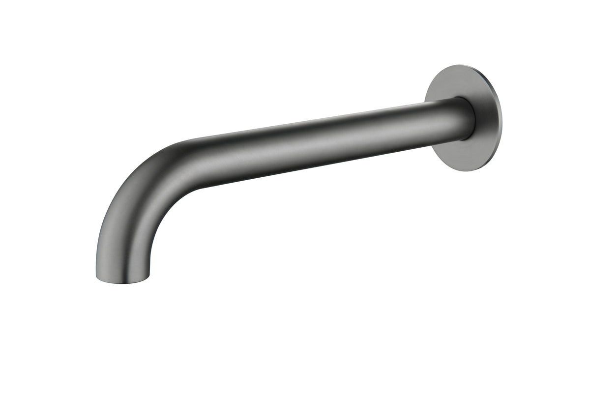 Elke Bath Spout Curved Gunmetal