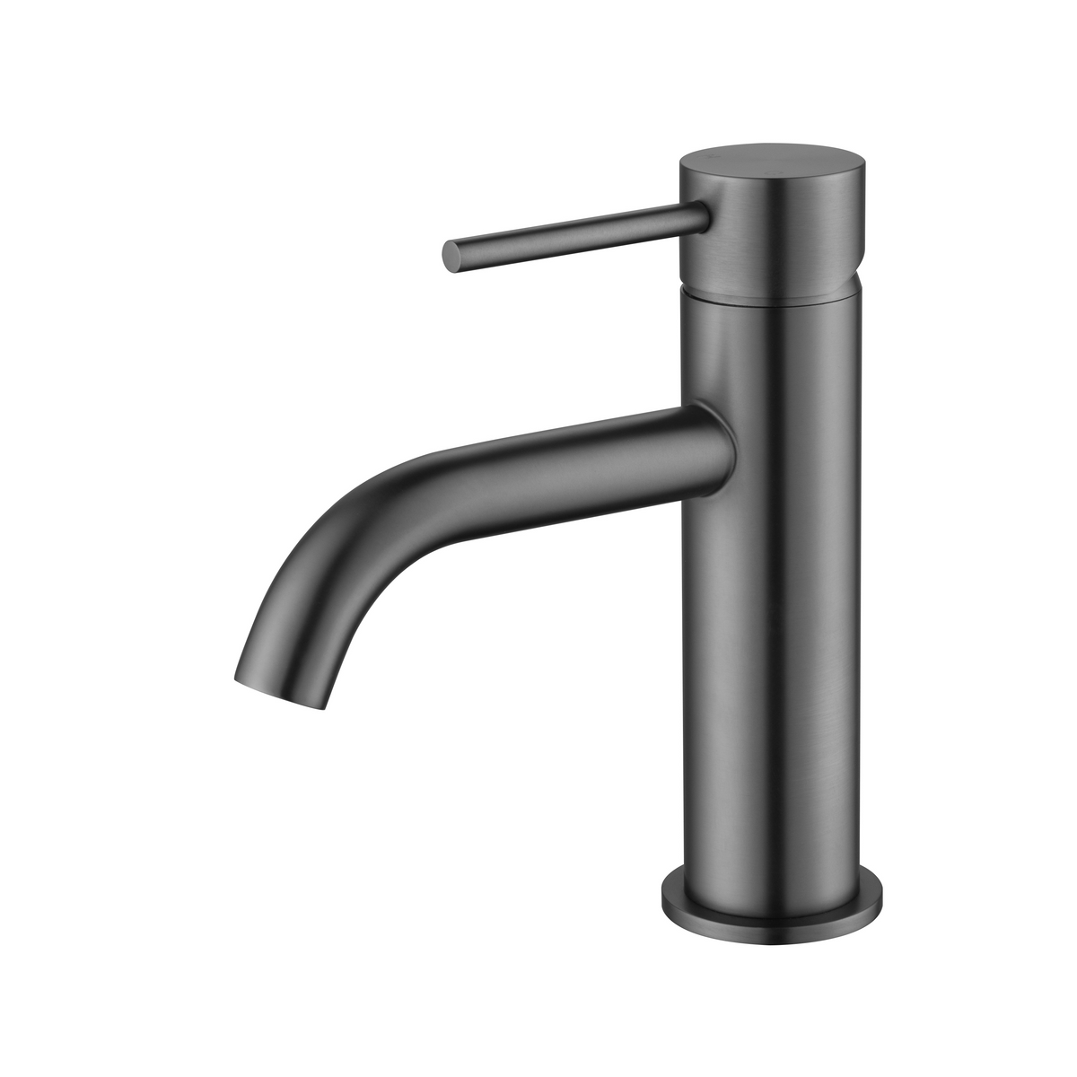 Elke Curved Countertop Basin Mixer Gunmetal