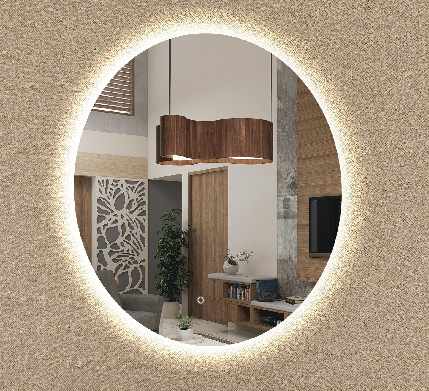 Xara Round LED Mirror